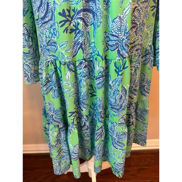 Lilly Pulitzer Gabriel Tunic Dress -Cabana Green Keeping It Reel Size 0/XS - Picture 4 of 12